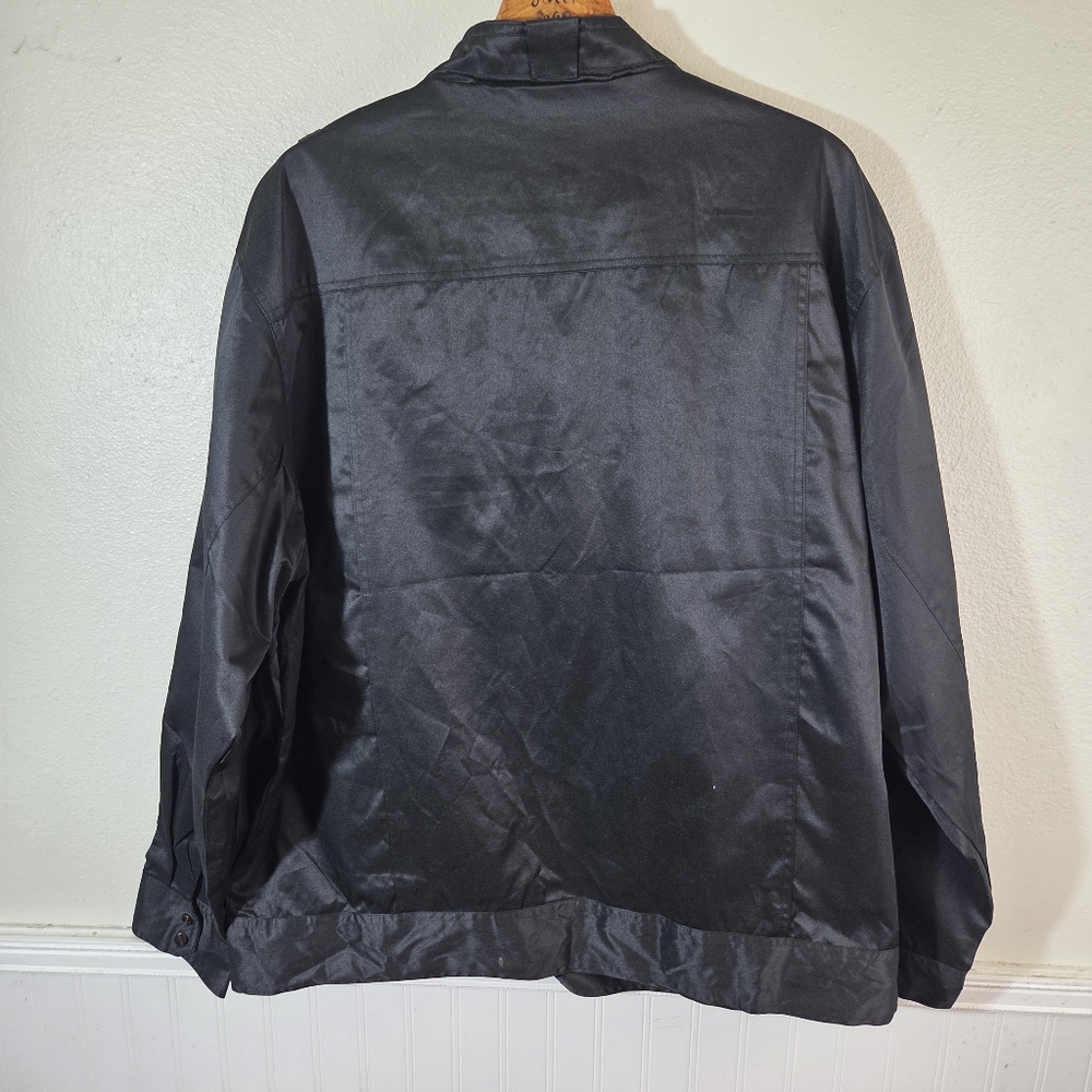 Knockout Jeans 3XLB Black Zip Jacket Big Tall NWT Military Style - Picture 5 of 13